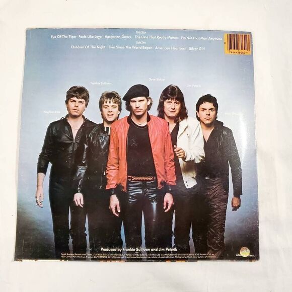 Survivor Eye of the Tiger (Original Inner Sleeve w / Lyrics) LP Vinyl Record - Picture 3 of 3